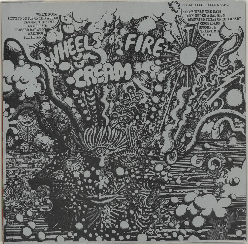 Cream Wheels Of Fire - EX UK 2-LP vinyl record set (Double LP Album)