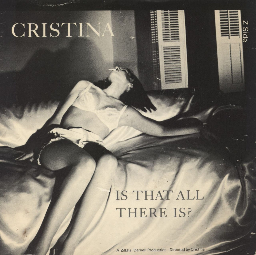 Cristina Is That All There Is? - Factory Sample UK 7" vinyl single (7 inch record / 45) WIP6560