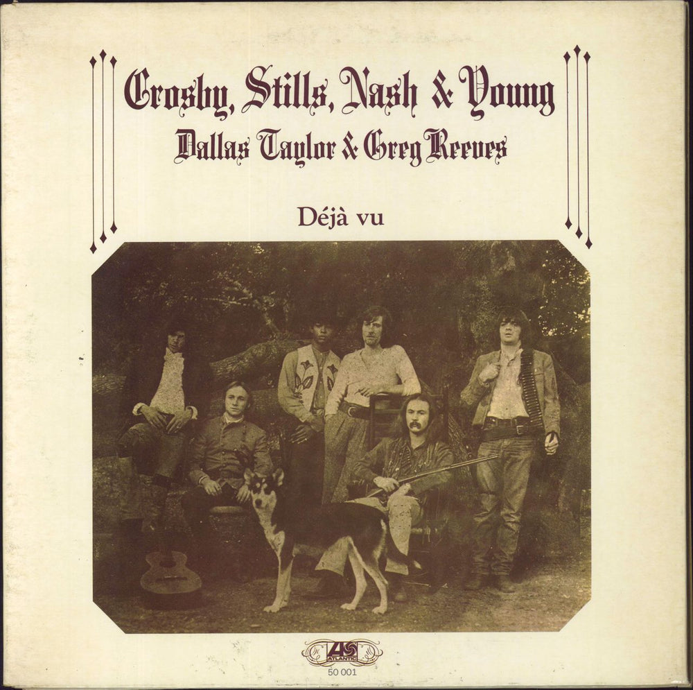 Crosby, Stills, Nash & Young Déjà Vu French vinyl LP album (LP record) 50001