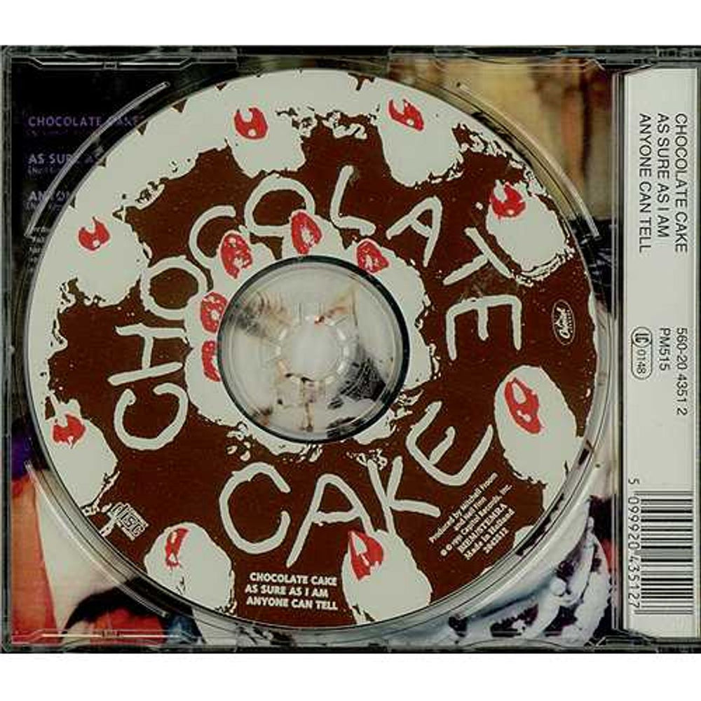 Crowded House Chocolate Cake Dutch CD single (CD5 / 5") CRDC5CH07101