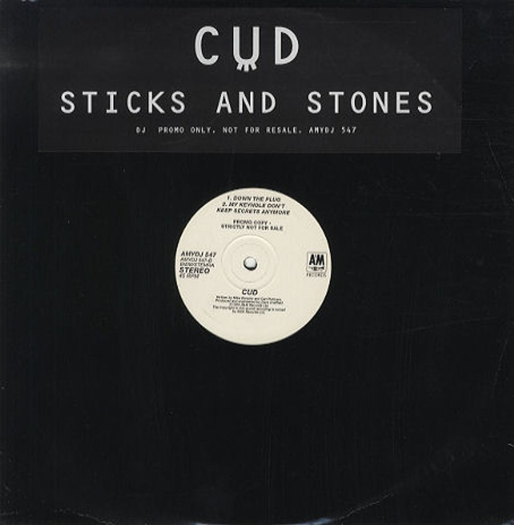 Cud Sticks And Stones UK Promo 12" vinyl single (12 inch record / Maxi-single) AMYDJ547