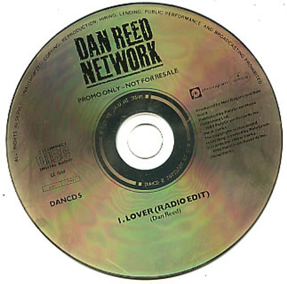 Dan Reed Network Lover US Promo CD single (CD5 / 5") DANCD5