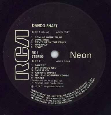 Dando Shaft Dando Shaft - VG+/EX- UK Vinyl LP — RareVinyl.com