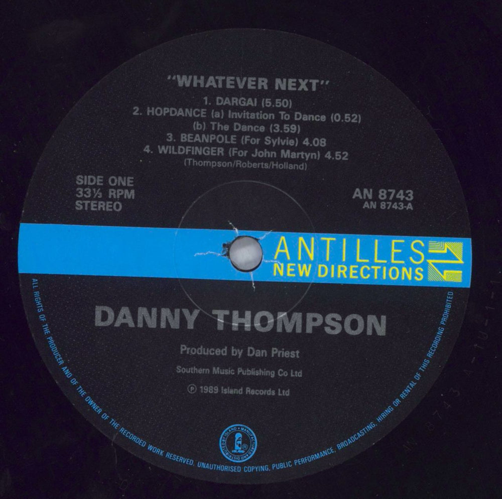 Danny Thompson Whatever Next UK vinyl LP album (LP record) DQGLPWH822486