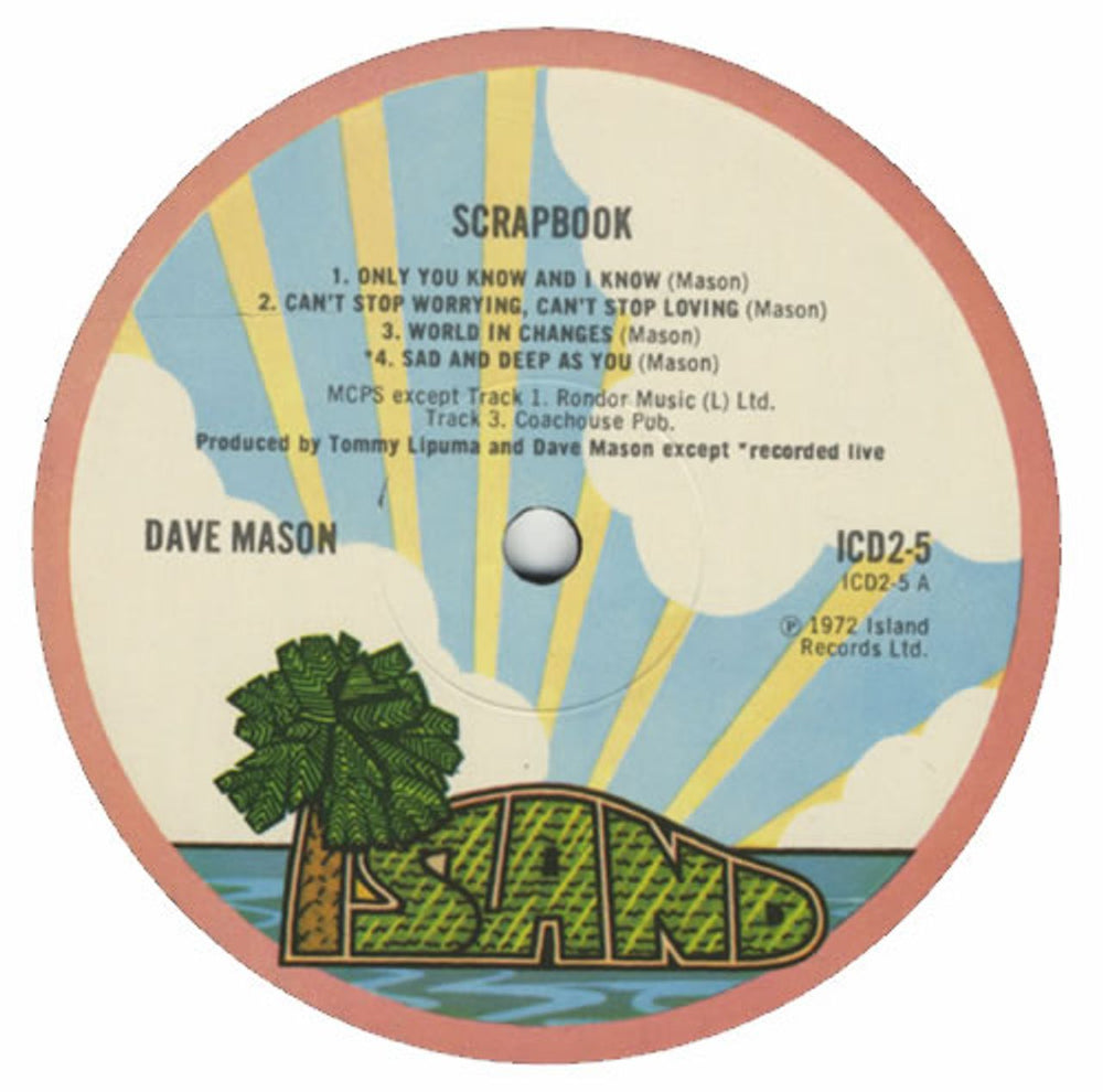 Dave Mason Scrapbook - 1st UK 2-LP vinyl record set (Double LP Album) DMS2LSC269302