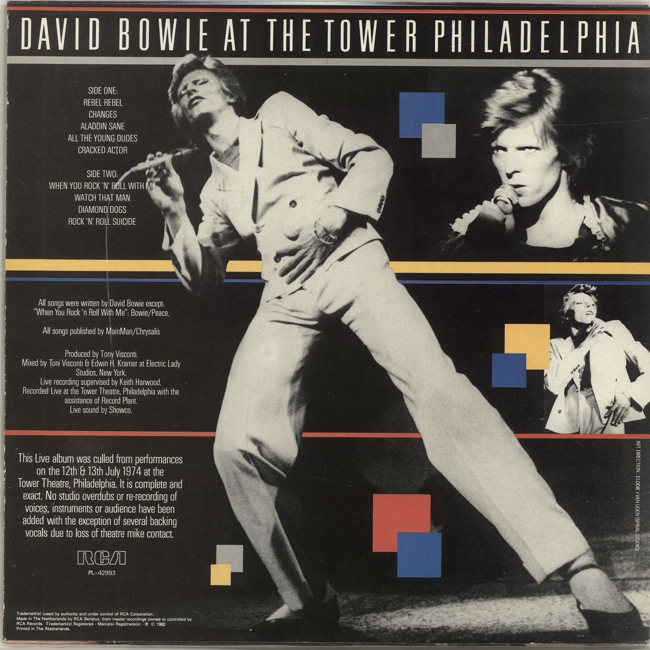 David Bowie At The Tower - EX Dutch Vinyl LP —