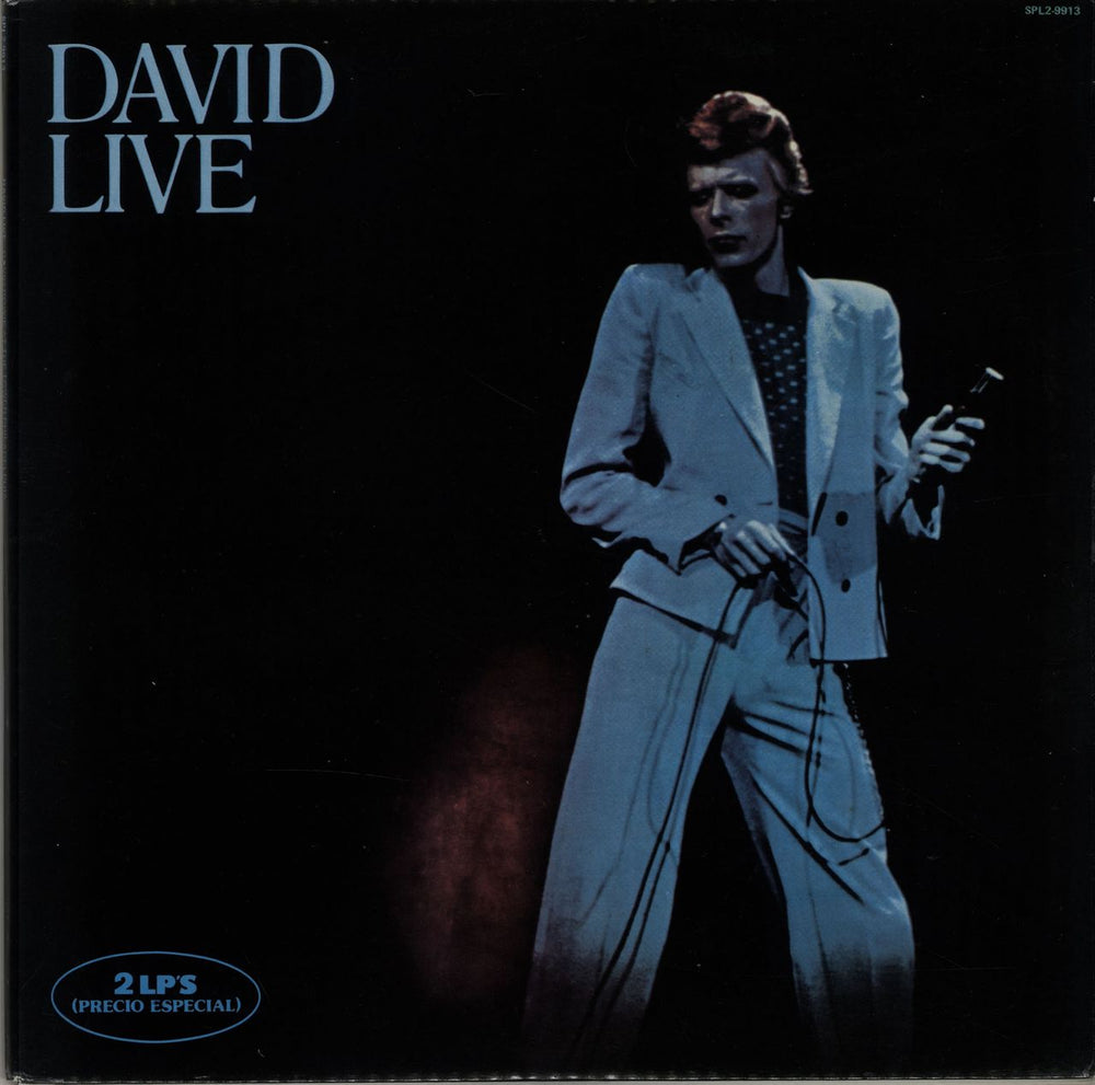 David Bowie David Live Spanish 2-LP vinyl record set (Double LP Album) SPL2-9913