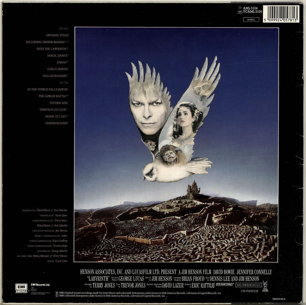 David Bowie Labyrinth - EX UK vinyl LP album (LP record) 5099924057813