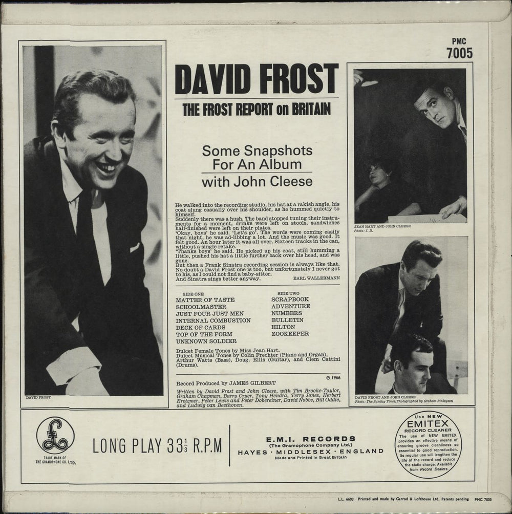 David Frost The Frost Report On Britain UK vinyl LP album (LP record) DVFLPTH660422