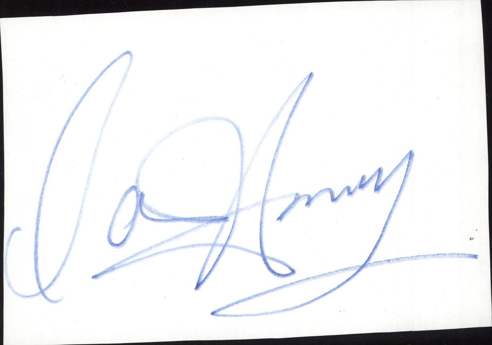 David Hasselhoff Autograph UK memorabilia AUTOGRAPH