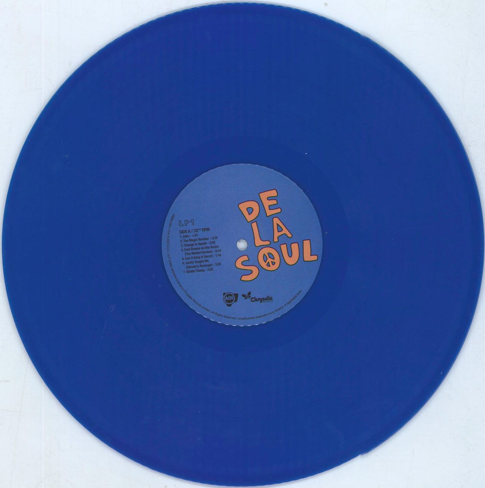 De La Soul 3 Feet High And Rising - Blue Vinyl + Comic Insert UK 2-LP vinyl record set (Double LP Album) DLS2LFE814312