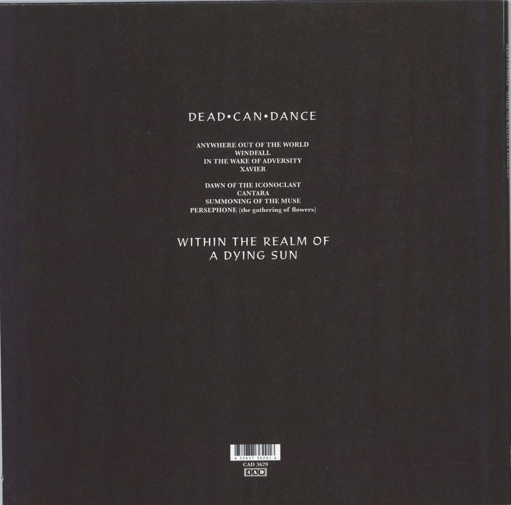 Dead Can Dance Within The Realm Of A Dying Sun UK vinyl LP album (LP record) 652637362916