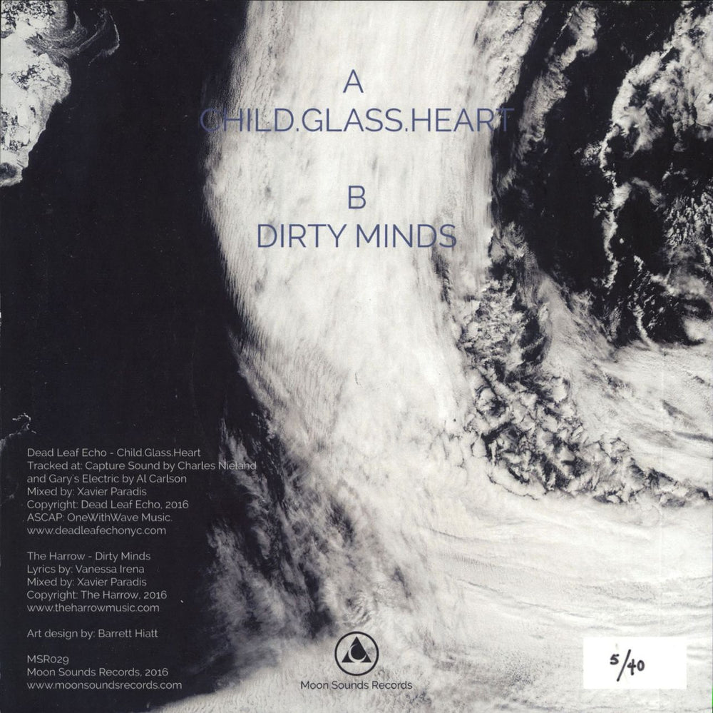 Dead Leaf Echo Child.Glass.Heart / Dirty Minds - Numbered US 7" vinyl single (7 inch record / 45)