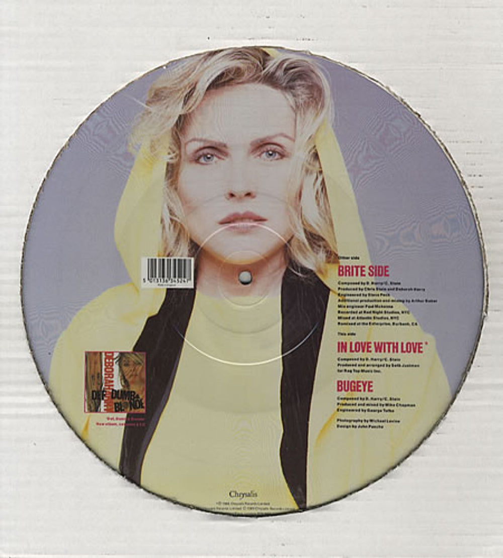 Debbie Harry Brite Side UK 12" vinyl picture disc (12 inch picture record) DEB2PBR20780