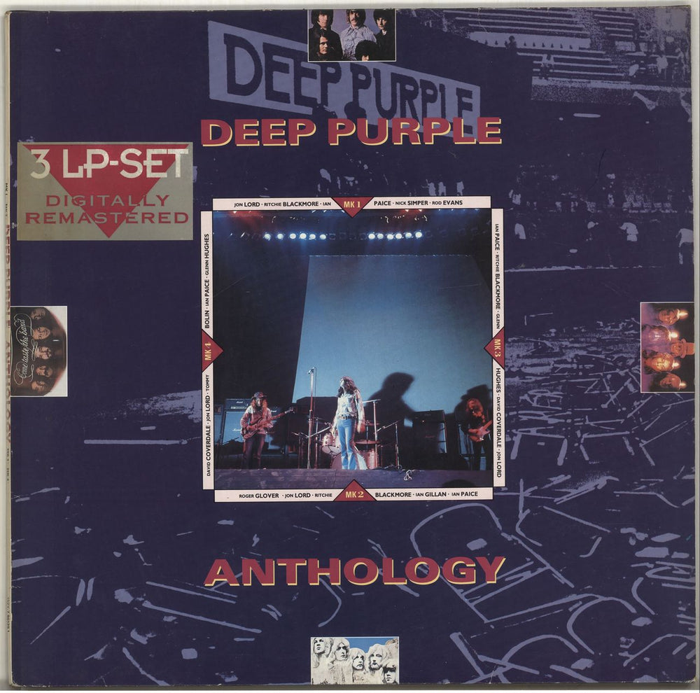 Deep Purple Anthology UK 3-LP vinyl record set (Triple LP Album) EN5013