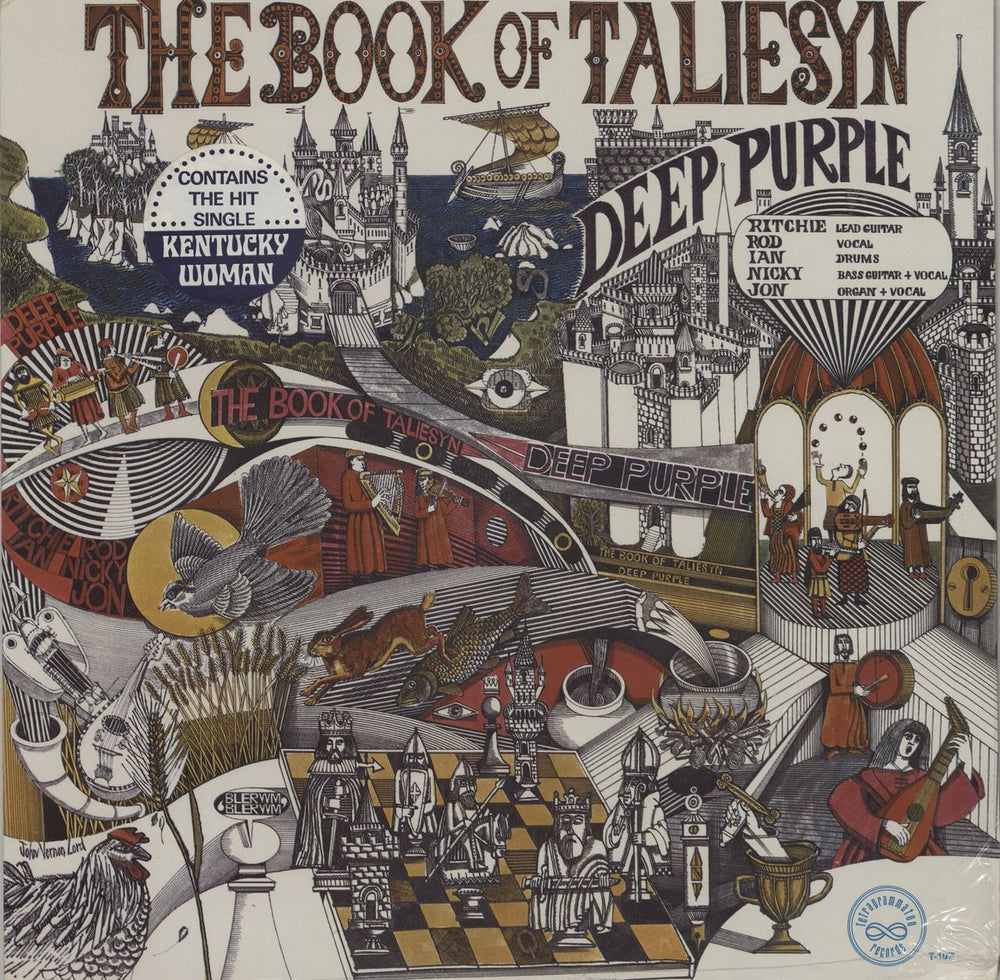 Deep Purple The Book Of Taliesyn - Sealed with Kentucky Woman sticker US vinyl LP album (LP record) T-107