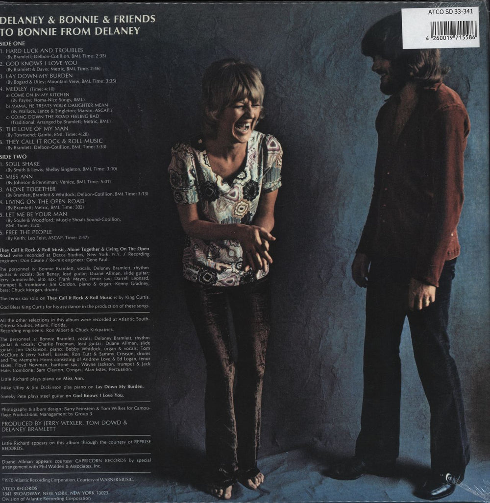 Delaney & Bonnie To Bonnie From Delaney + Hype Sticker - 180g German vinyl LP album (LP record) 4260019715586