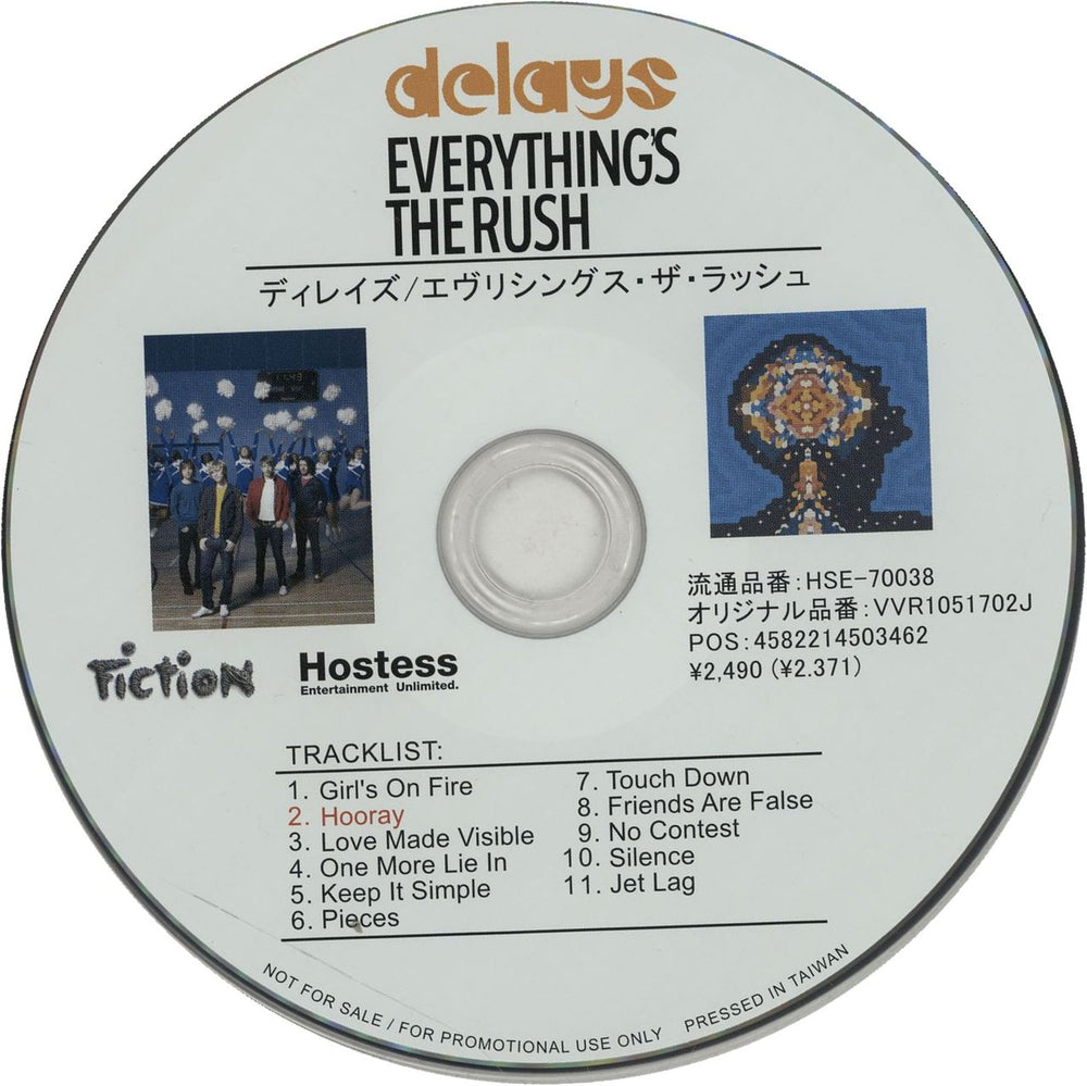 Delays Everything's The Rush + PR Japanese Promo CD album (CDLP) HSE-70038