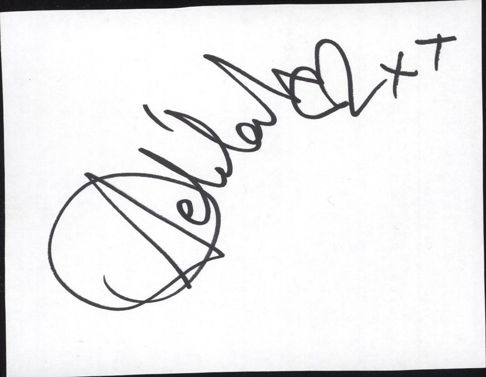 Delilah Autograph UK memorabilia AUTOGRAPH