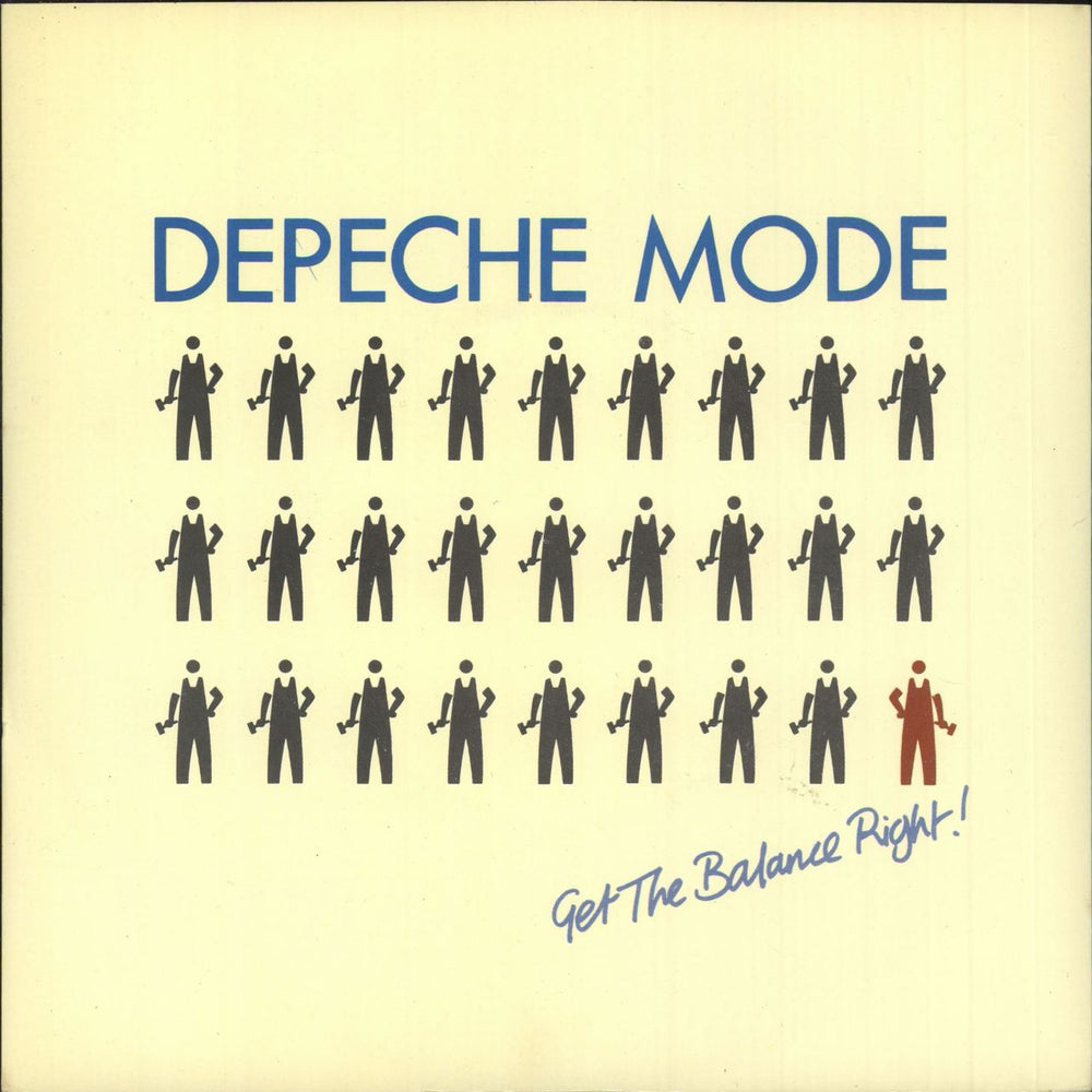 Depeche Mode Get The Balance Right UK 7" vinyl single (7 inch record / 45) 7BONG2