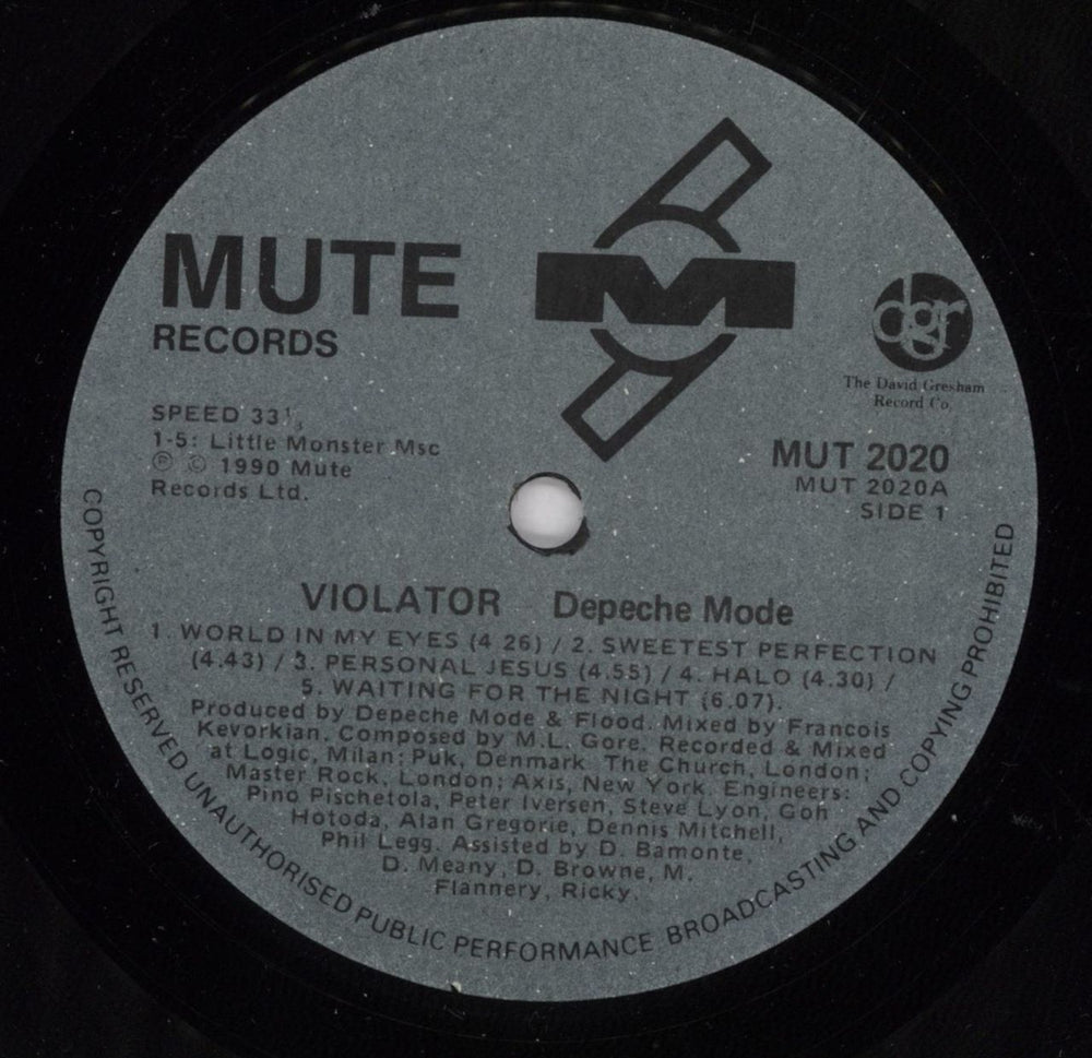 Depeche Mode Violator South African vinyl LP album (LP record) DEPLPVI386573