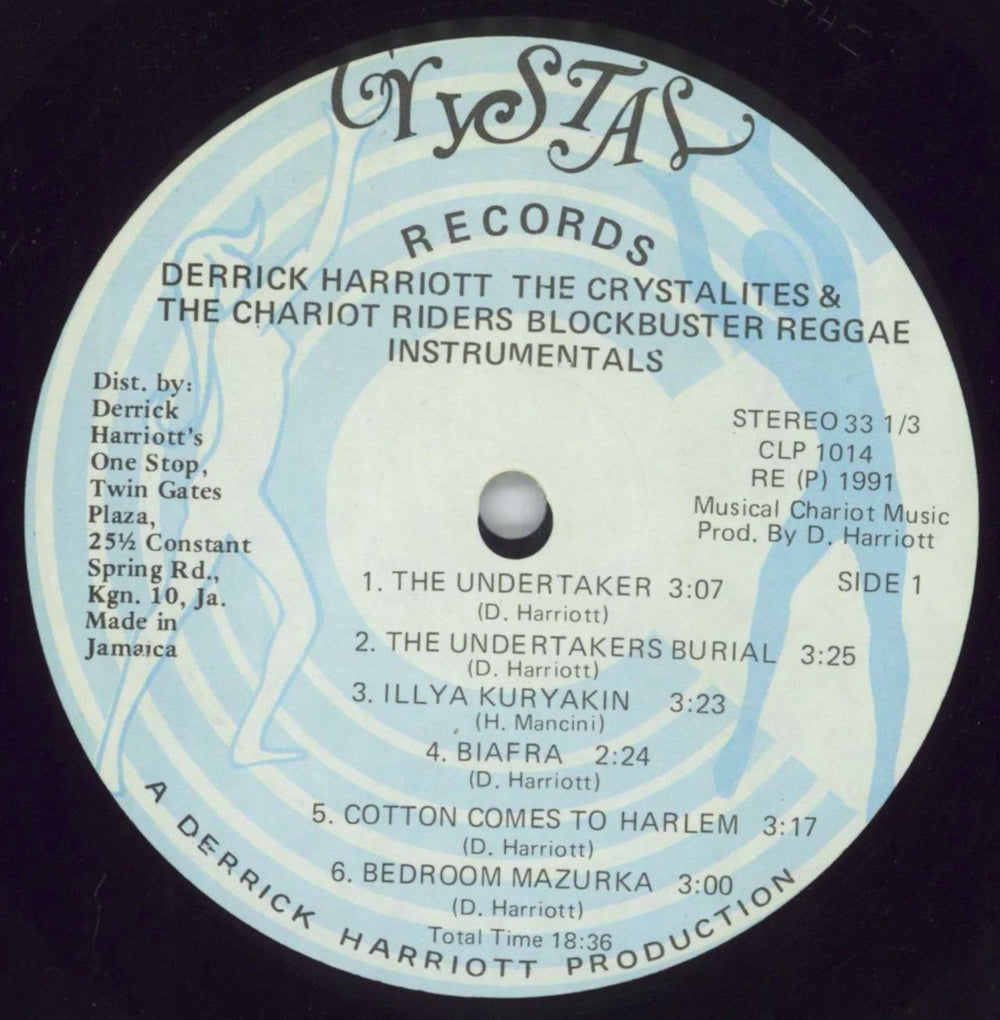 Derrick Harriott Blockbuster Reggae Instrumentals Jamaican vinyl LP album (LP record) DT1LPBL819305