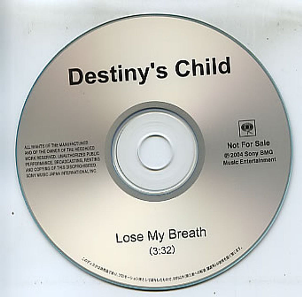 Destiny's Child Lose My Breath Japanese CD-R acetate CDR ACETATE