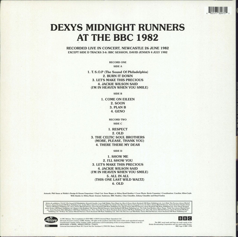 Dexys Midnight Runners At The BBC 1982 - RSD19 - Green Vinyl UK 2-LP vinyl record set (Double LP Album) 602577309755