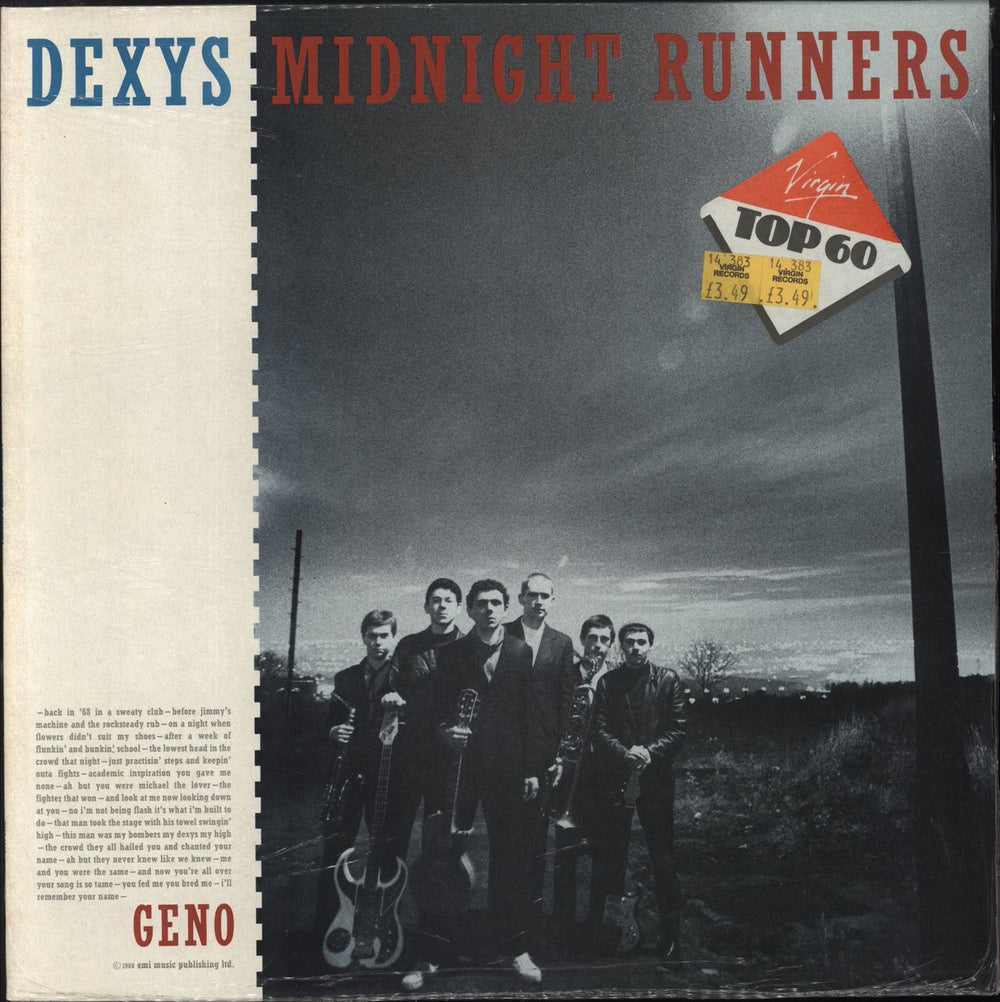 Dexys Midnight Runners Geno - stickered shrink UK vinyl LP album (LP record) EMS1007