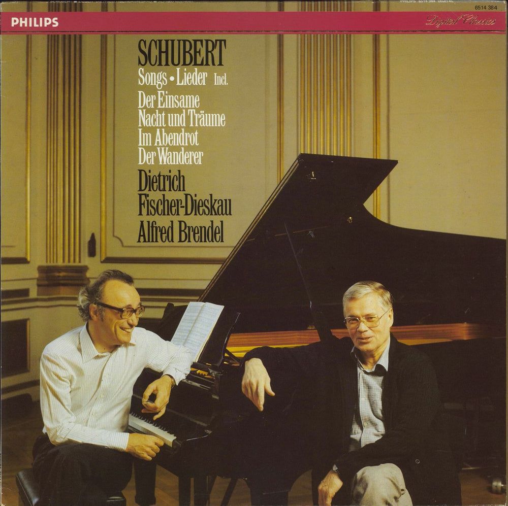 Dietrich Fischer-Dieskau & Alfred Brendel Schubert: Songs Dutch vinyl LP album (LP record) 6514384