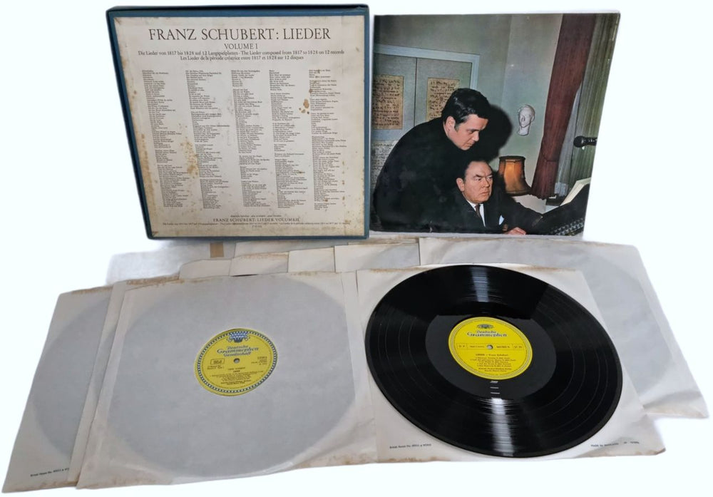 Dietrich Fischer-Dieskau & Gerald Moore Schubert: Lieder Volume 1 German Vinyl Box Set 3KMVXSC768955