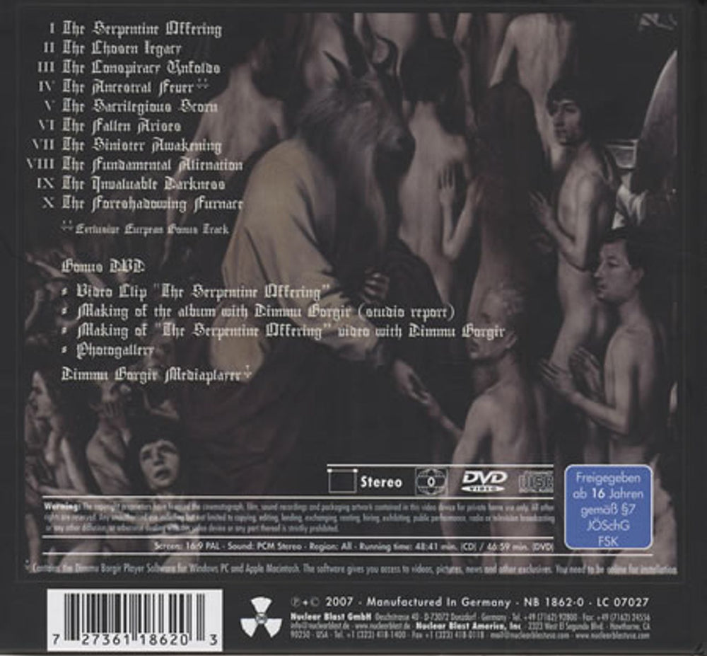 Dimmu Borgir In Sorte Diaboli UK 2-disc CD/DVD set DHI2DIN403125