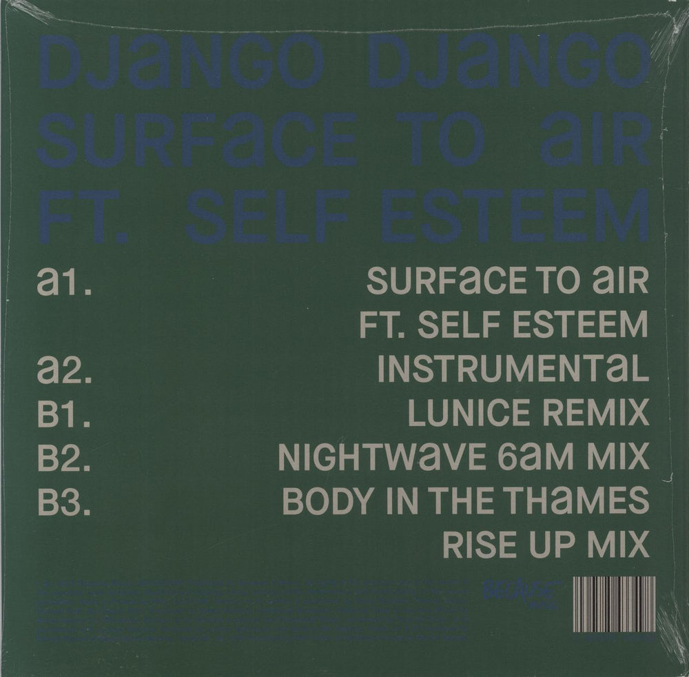 Django Django Surface To Air UK 12" vinyl single (12 inch record / Maxi-single)