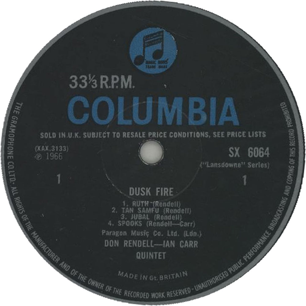 Don Rendell & Ian Carr Dusk Fire - 1st UK vinyl LP album (LP record)