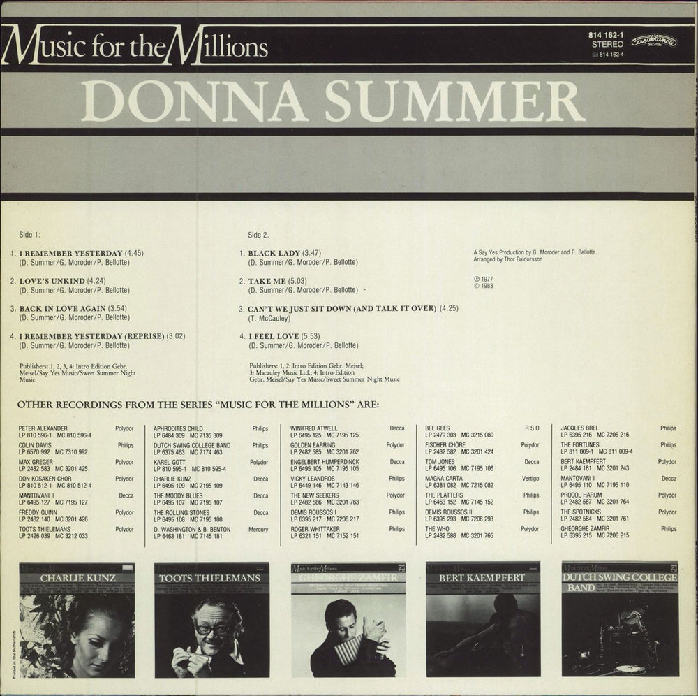 Donna Summer Remember Yesterday Dutch vinyl LP album (LP record)