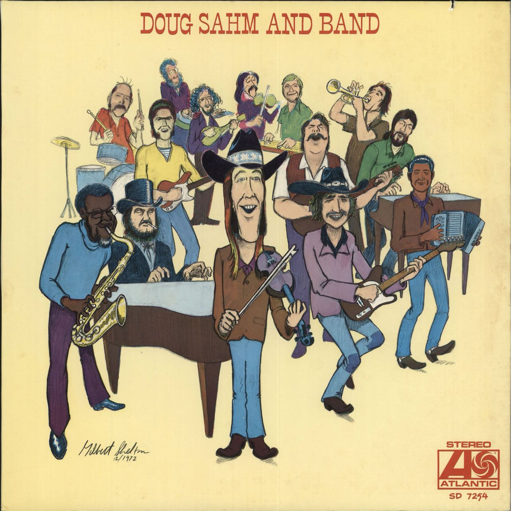 Doug Sahm Doug Sahm And Band US vinyl LP album (LP record) SD7254