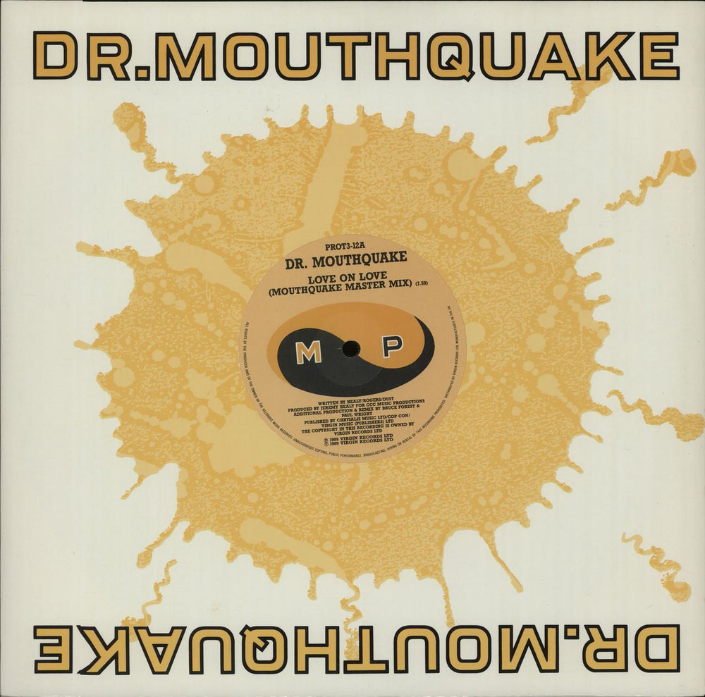 Dr Mouthquake Love On Love UK 12" vinyl single (12 inch record / Maxi-single) PROT3-12