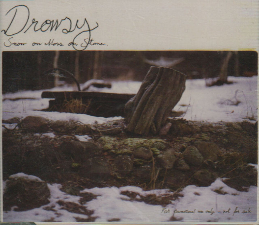 Drowsy Snow On Moss On Stone UK Promo CD album (CDLP) FATCD42P