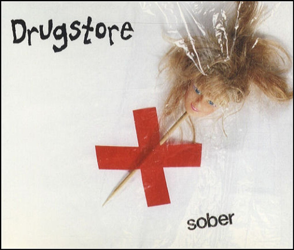 Drugstore Sober - Withdrawn Red Cross Picture Sleeve UK CD single (CD5 / 5") RR22303