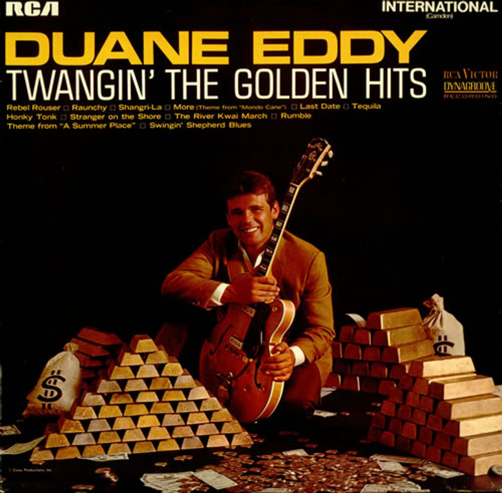 Duane Eddy Twangin' The Golden Hits UK vinyl LP album (LP record) INTS.1057