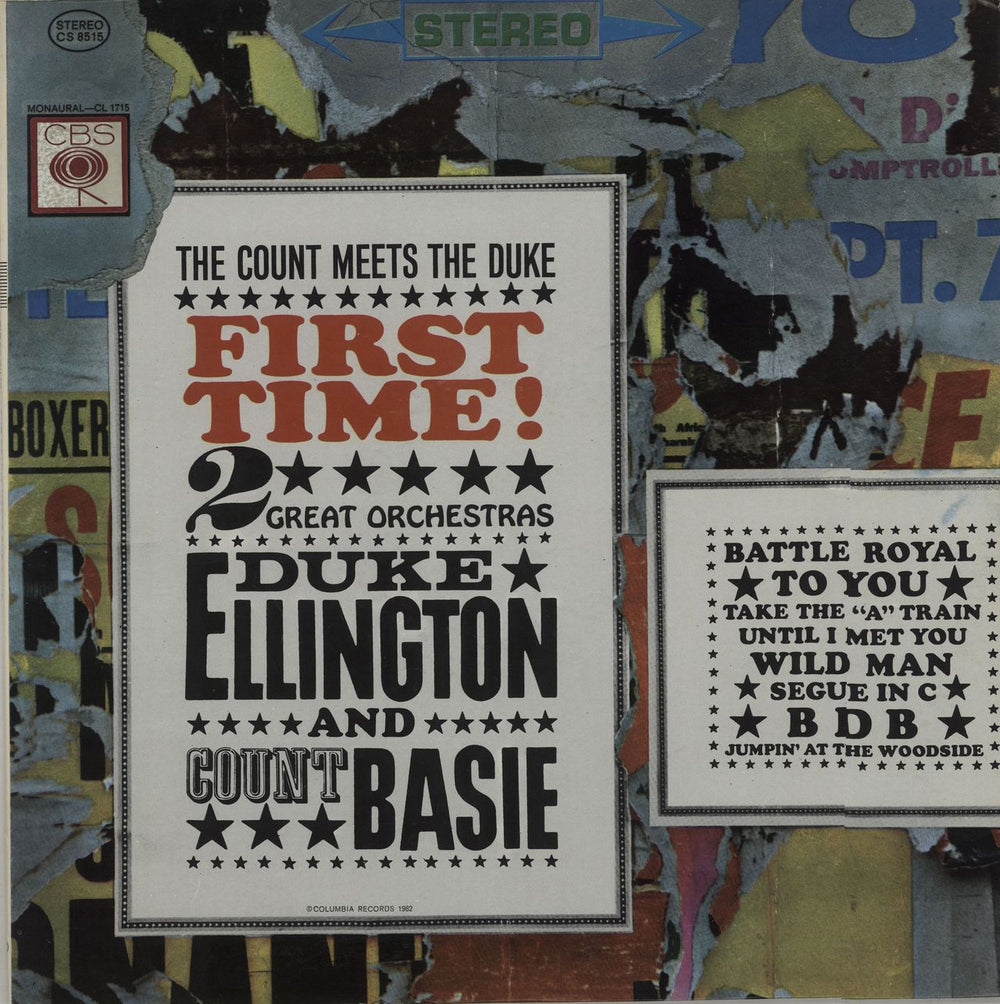 Duke Ellington First Time! The Count Meets The Duke US vinyl LP album (LP record) CS8515