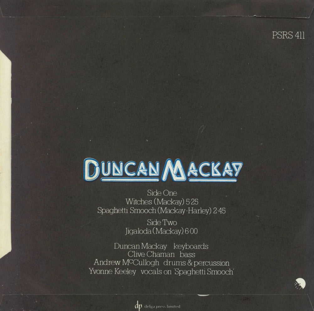 Duncan Mackay Extracts From His EMI Album "Score" UK 7" vinyl single (7 inch record / 45)