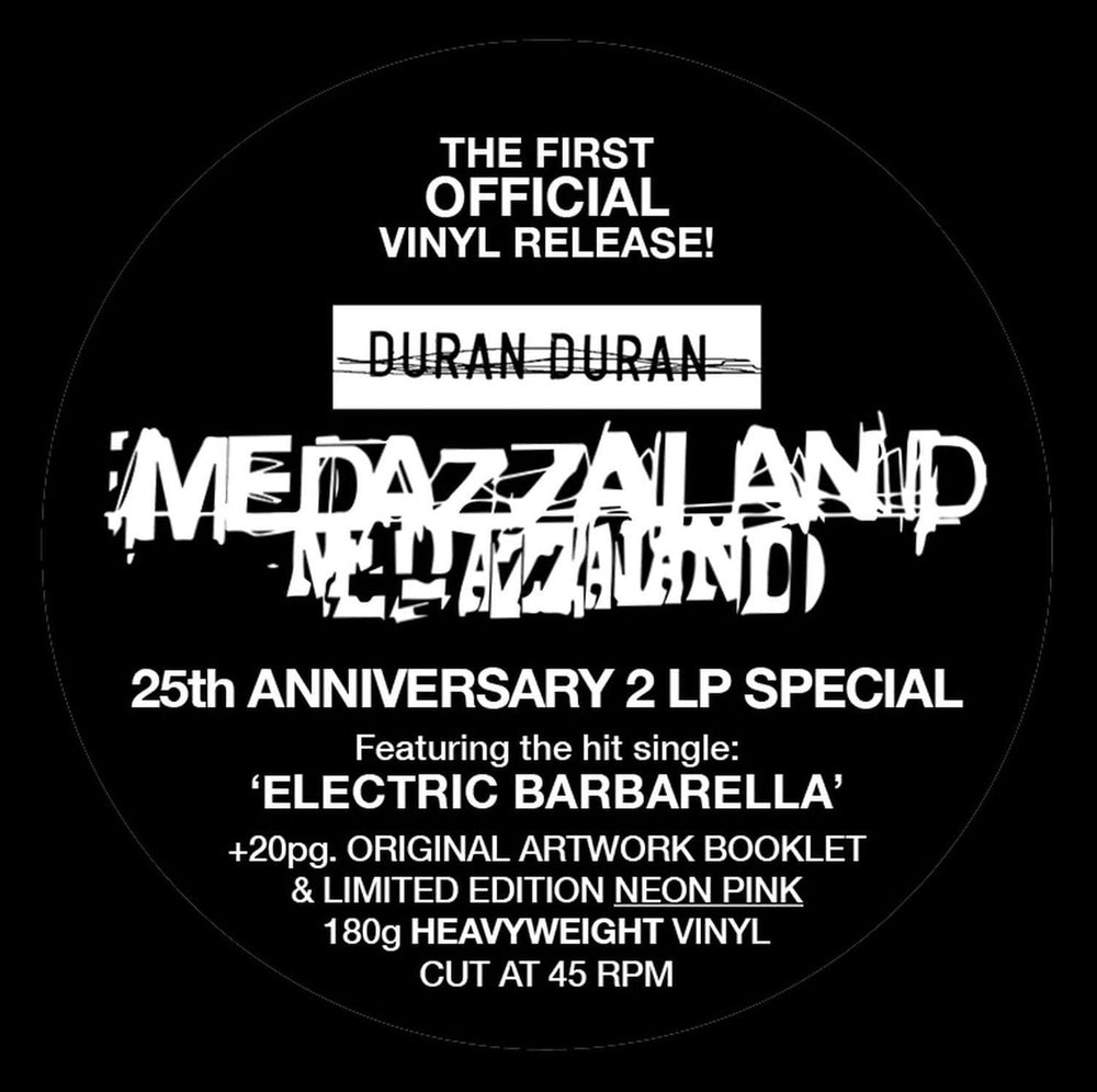 Duran Duran Medazzaland - Neon Pink Vinyl 25th Anniversary Edition - Sealed UK 2-LP vinyl record set (Double LP Album) 4050538805888