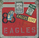 Eagles Eagles Live - Stickered Sleeve + Poster UK 2-LP vinyl record set (Double LP Album) K62032