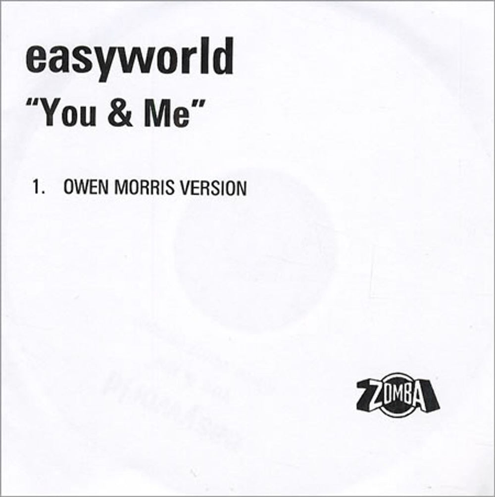 Easyworld You & Me UK Promo CD-R acetate CD-R ACETATE