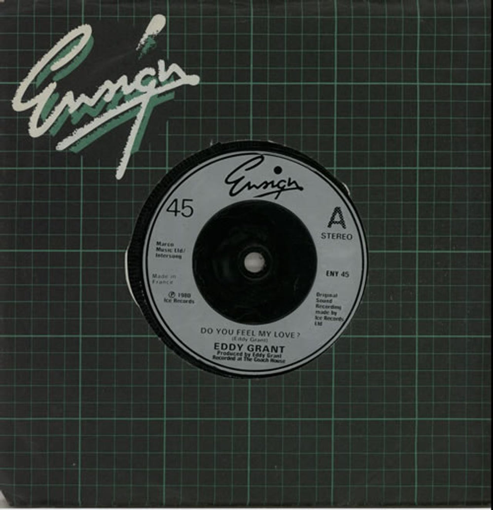 Eddy Grant Do You Feel Love? French 7" vinyl single (7 inch record / 45) ENY45