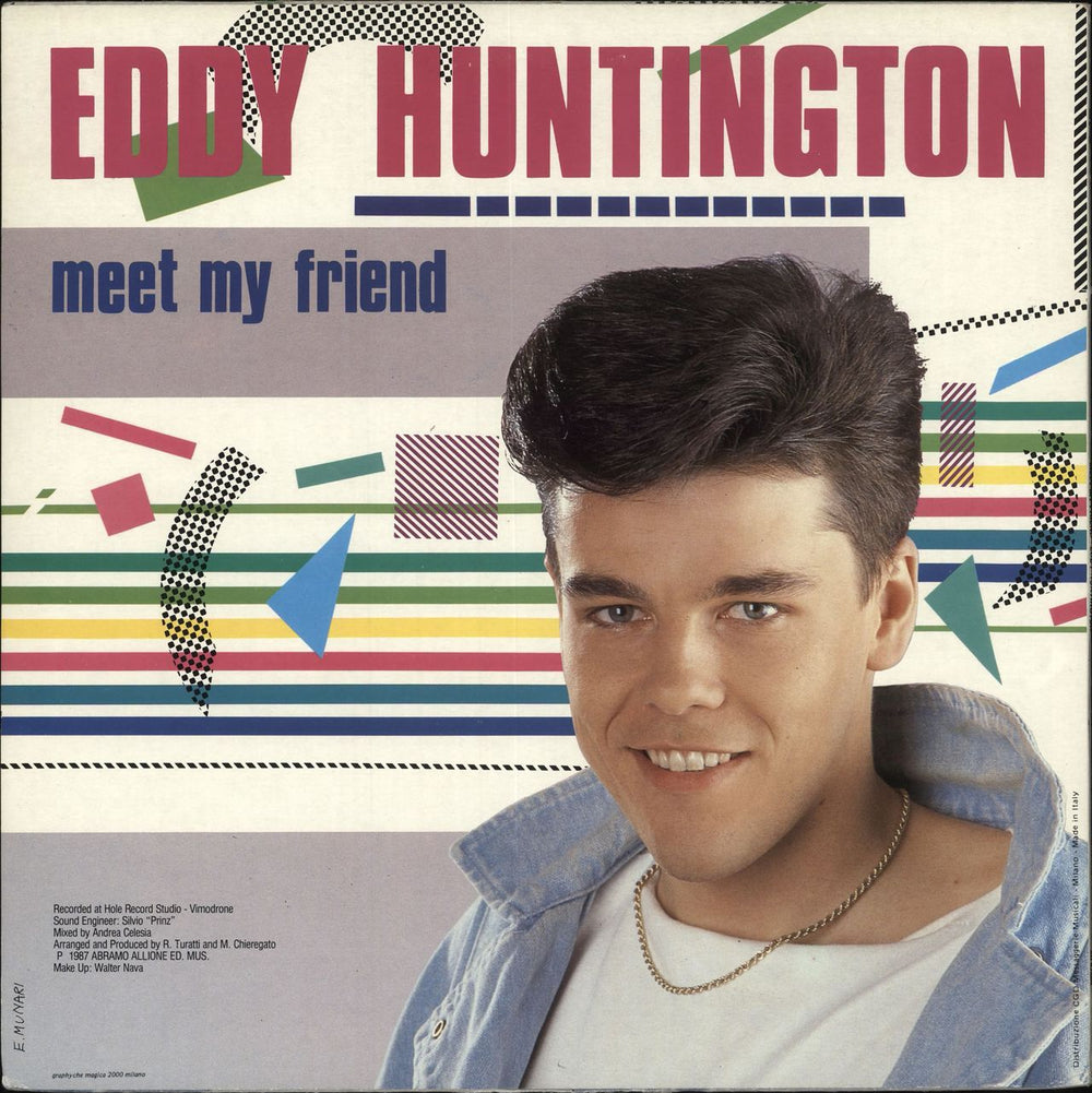 Eddy Huntington Meet My Friend Italian 12" vinyl single (12 inch record / Maxi-single)