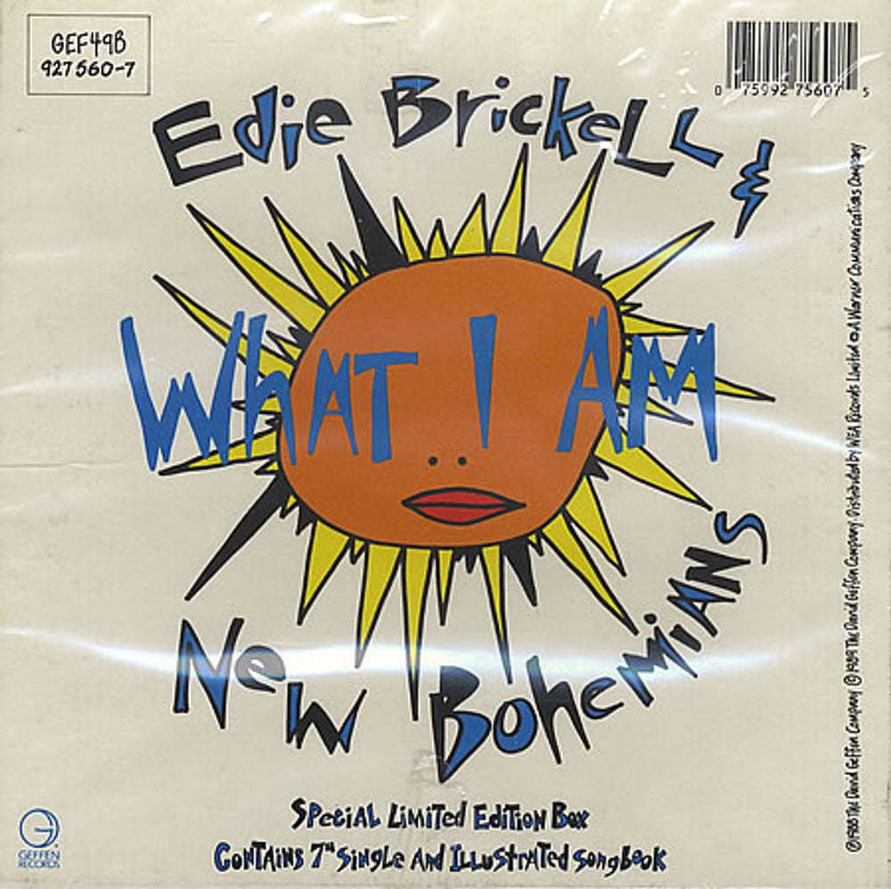 Edie Brickell What I Am UK 7" single box set GEF49B