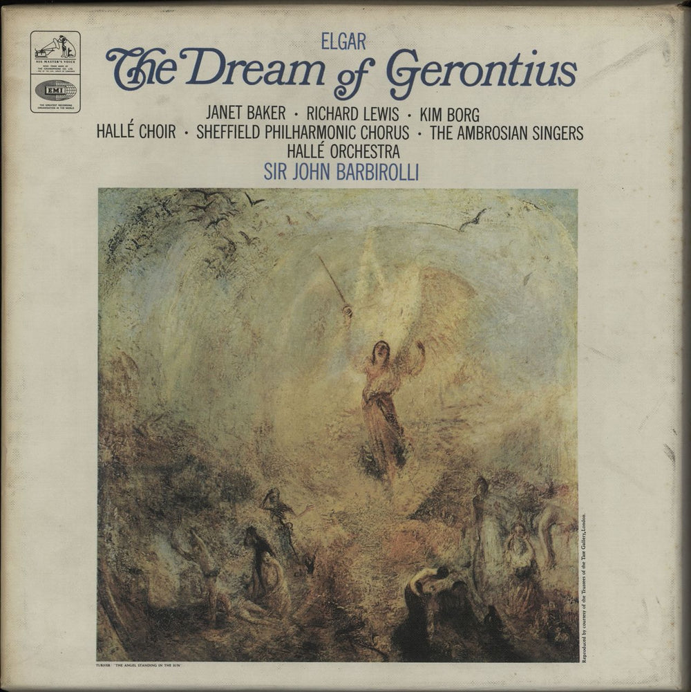 Edward Elgar The Dream of Gerontius - black & white stamp label UK Vinyl Box Set ASD648-9