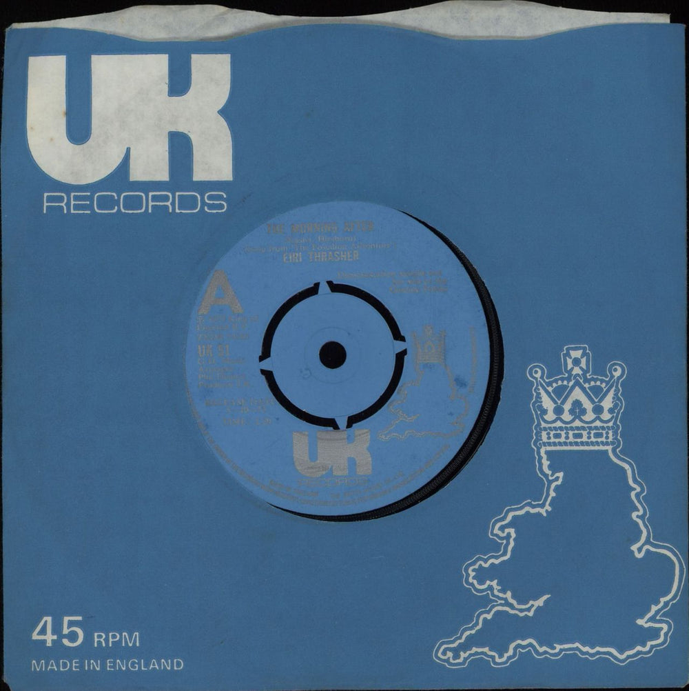 Eiri Thrasher The Morning After UK Promo 7" vinyl single (7 inch record / 45) UK51